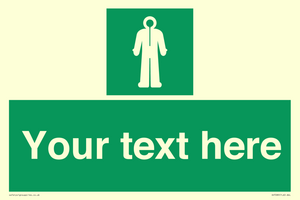 Custom sign safe condition Survival clothing